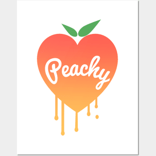 Peachy Ink Heart Posters and Art